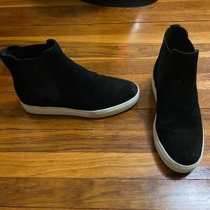 Vince Black Suede Booties